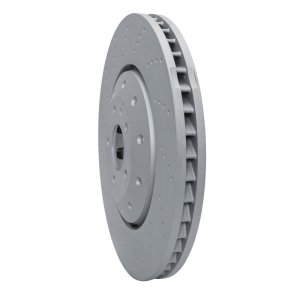 Audi RS7 Brake Rotor (1) - Front - R1 Concepts - Drilled Carbon Alloy GeoMET - `14-`18